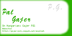 pal gajer business card